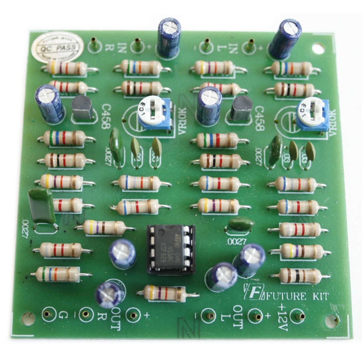 Bass Booster Preamplifier (Stereo) FK Green Image 1